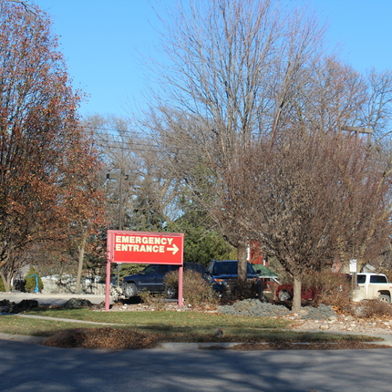 Rural hospital sign