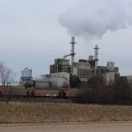 Central eléctrica de carbón cerca de Hallam, Nebraska.
