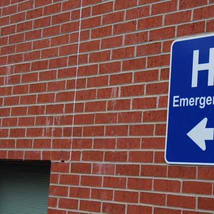 Hospital Emergency Sign