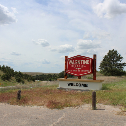 Scenic byway near Valentine, Nebraska