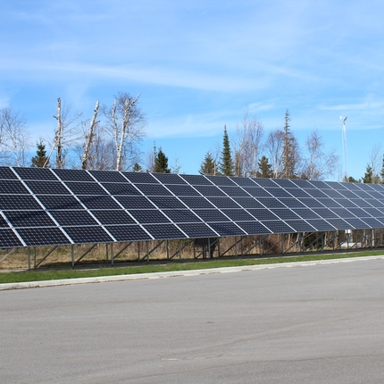 Solar array powering state park