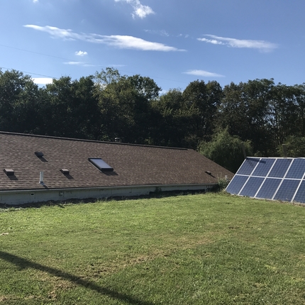 House with solar panel