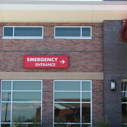 Emergency Entrance Sign