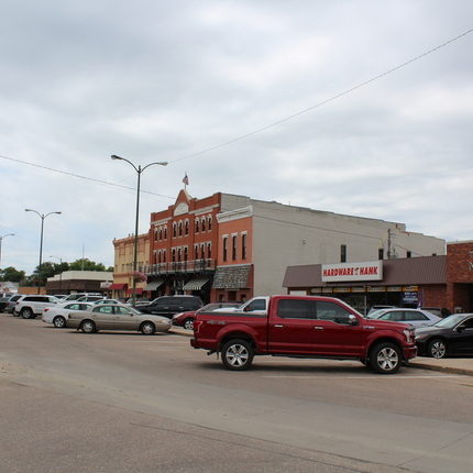 main street in Minden, Nebraska