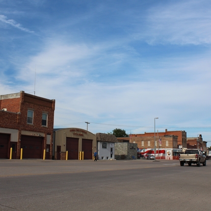 calle principal en Genoa, Nebraska
