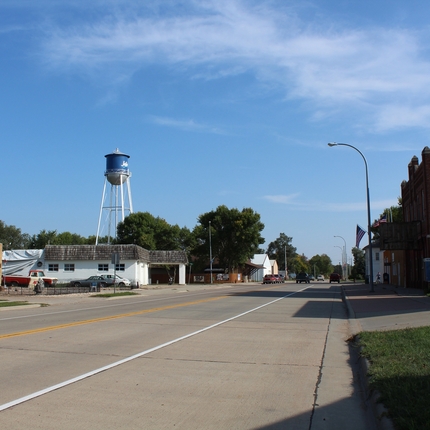 main street in Jefferson, South Dakota