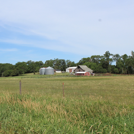 Granja en la zona rural de Nebraska