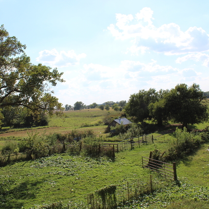 Granja familiar cerca de Brainard, Nebraska.