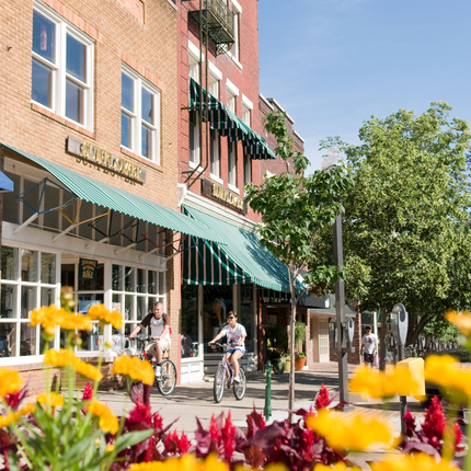 Downtown in Lawrence, Kansas