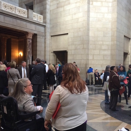 Folks at the state capitol in Lincoln