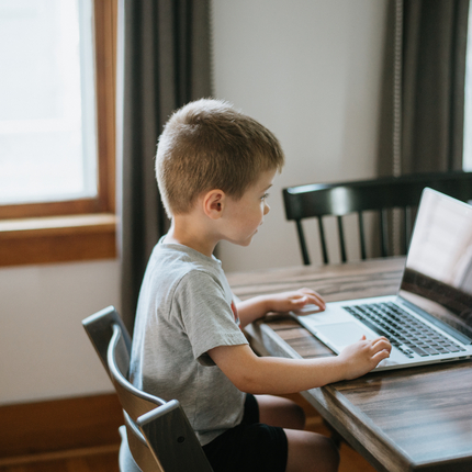 Child on computer