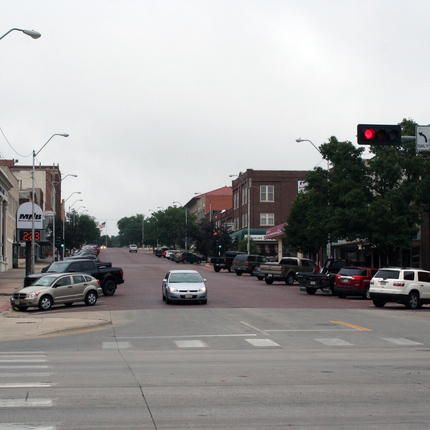main street in McCook, Nebraska