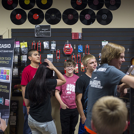 Teenagers at small business