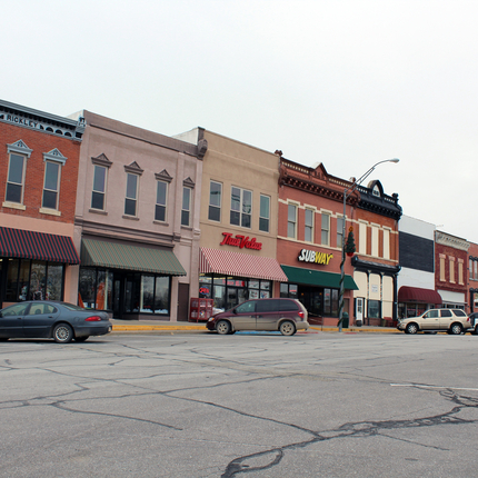 main street in Pawnee City, Nebraska