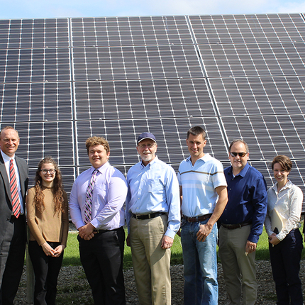 Solar tour in front of panel