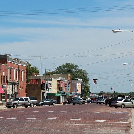 Main Street in St. Paul, Nebraska