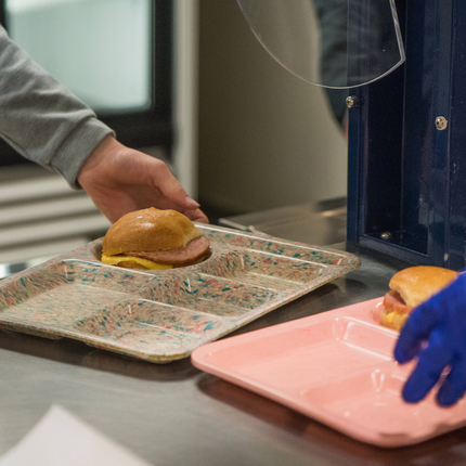 School lunch trays
