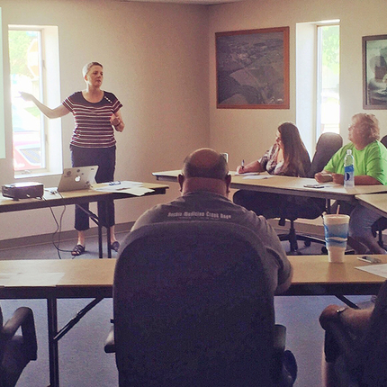 Small business training session