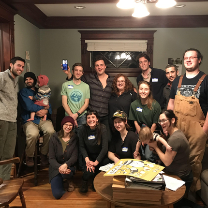 Young farmer meeting group picture